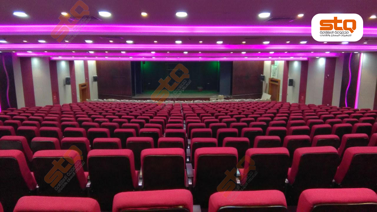 تجهيز وتأثيث مسرح النادي الأدبي بأبها